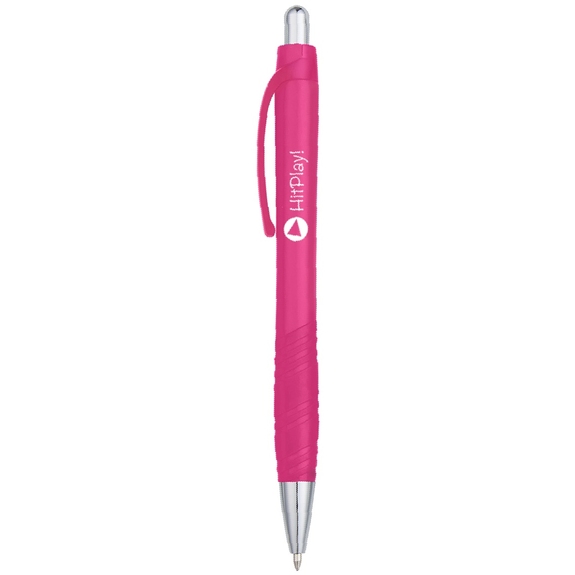 Fuchsia - Glaze Rubber Promotional Pen