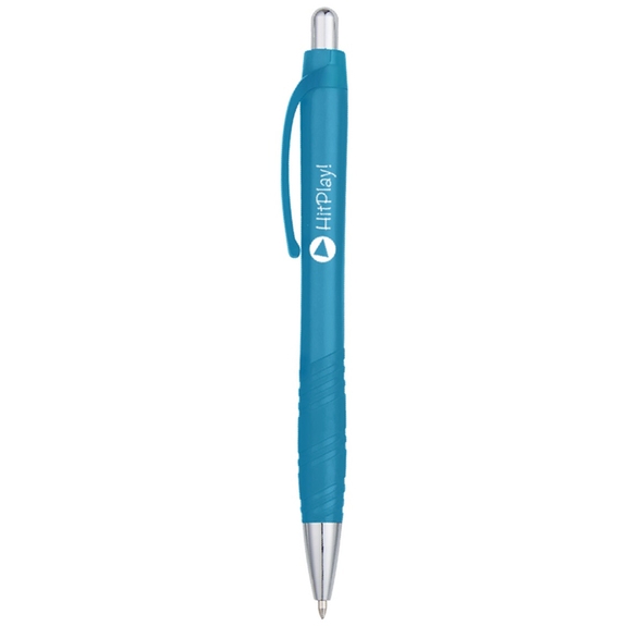 Light blue - Glaze Rubber Promotional Pen