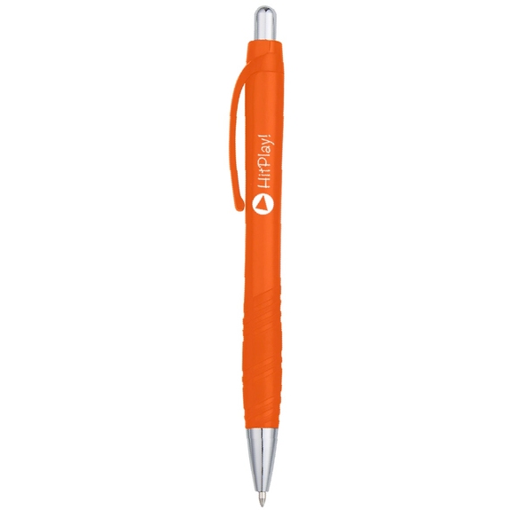 Orange - Glaze Rubber Promotional Pen
