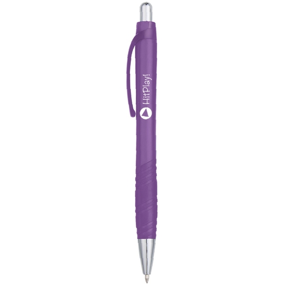 Purple - Glaze Rubber Promotional Pen