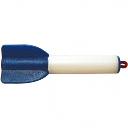 White with Blue Base Bungee Rocket Promotional Toy