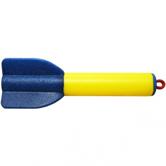 Yellow with Blue Base Bungee Rocket Promotional Toy