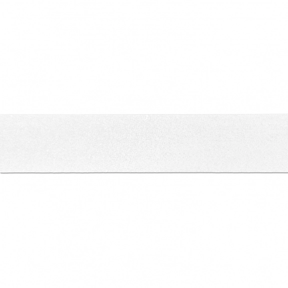 White Standard Satin Custom Imprinted Ribbon - 1" 100-yd roll