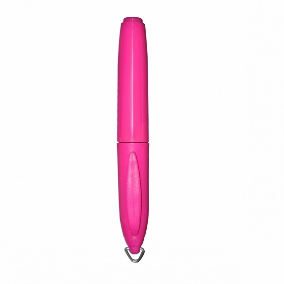Pink Mini Fluorescent Custom Highlighter w/ Keychain Clip