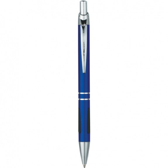 Blue - Aluminum Comfort Grip Promotional Pen