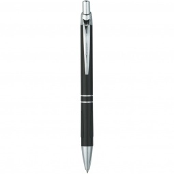 Black - Aluminum Comfort Grip Promotional Pen