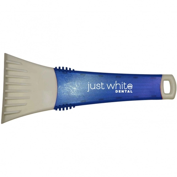 Translucent Blue Great Lakes Promotional Ice Scraper - 10"