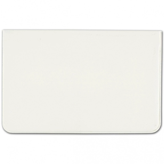 White Standard Vinyl Fold-Over Custom Card Case