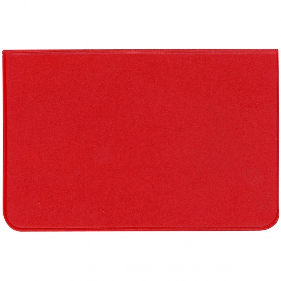 Red Standard Vinyl Fold-Over Custom Card Case