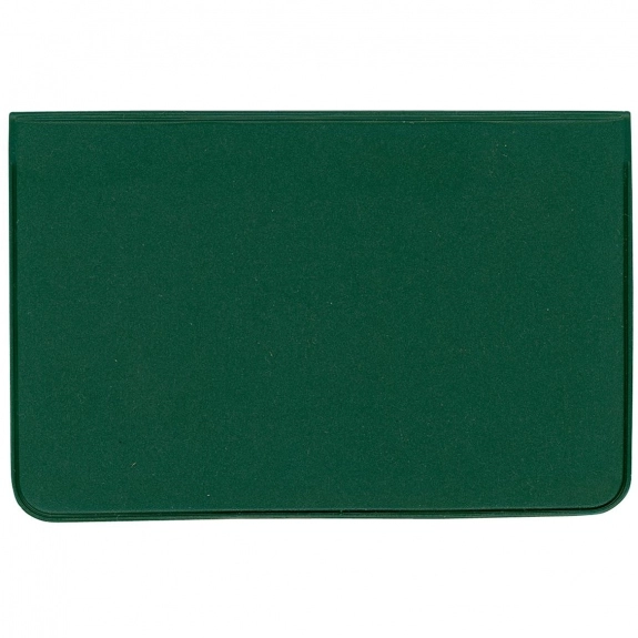 Green Standard Vinyl Fold-Over Custom Card Case