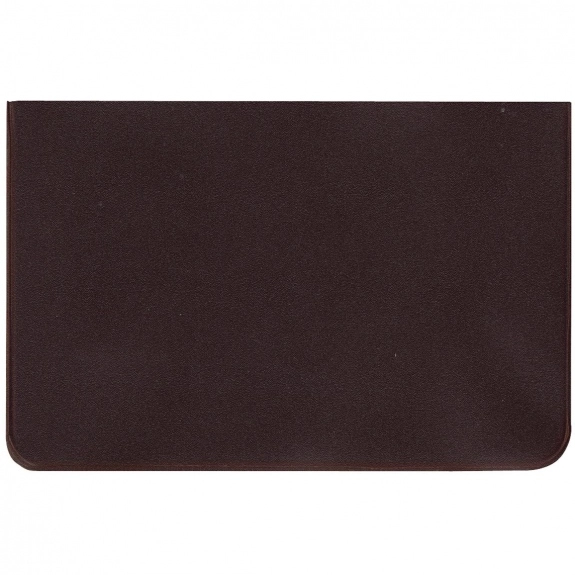 Brown Standard Vinyl Fold-Over Custom Card Case