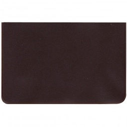 Brown Standard Vinyl Fold-Over Custom Card Case