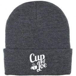Super Stretch Embroidered Promotional Knit Beanie w/ Cuff 