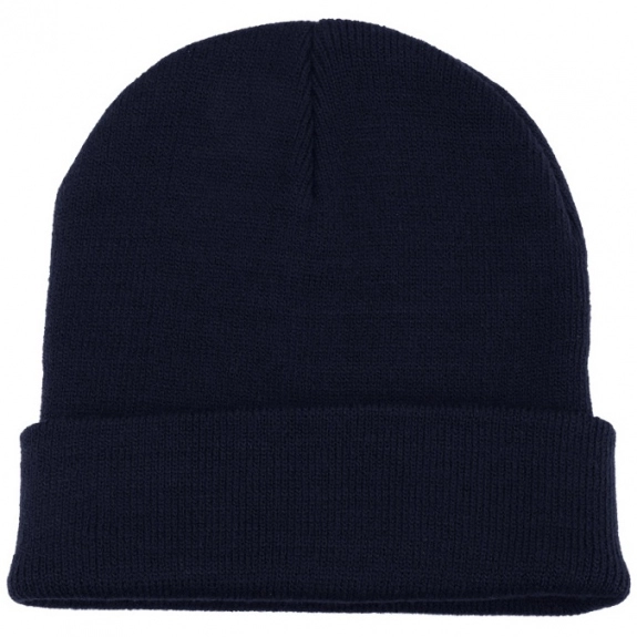 Super Stretch Embroidered Promotional Knit Beanie w/Cuff