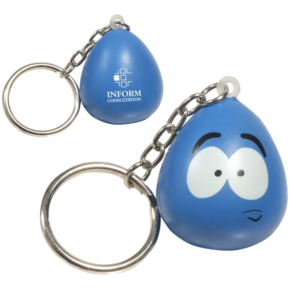  Blue Stressed Mood Custom Keychain Stress Reliever