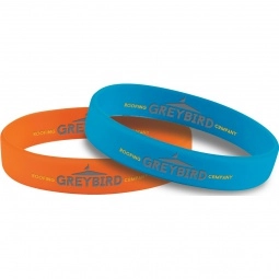 Full Color Reversible Silicone Custom Wristband - .5"w