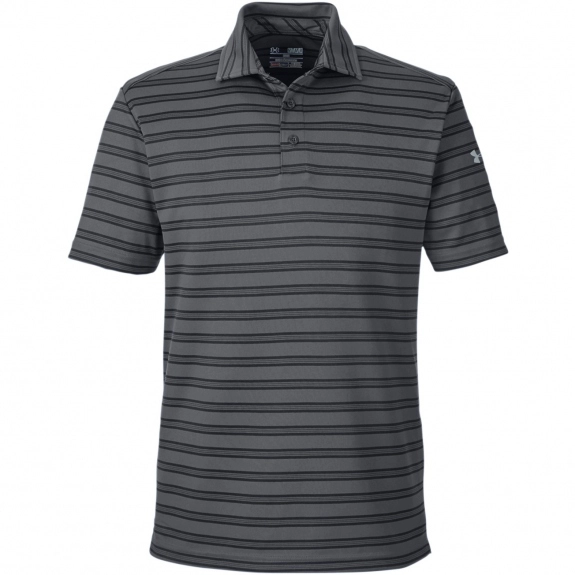 Under Armour Tech Stripe Custom Polo Shirts - Mens | ePromos