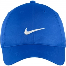 Game Royal Nike Golf Dri-FIT Swoosh Front Unstructured Custom Caps