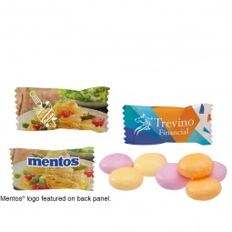 Full Color Mentos Fruit Individually Wrapped Custom Mints