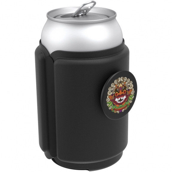 Black Full Color PopThirst Custom Can Holder