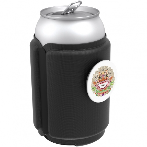 Black / White Full Color PopThirst Custom Can Holder