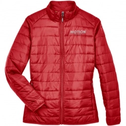 Core365 Prevail Packable Custom Puffer Jacket - Women's - Classic Red