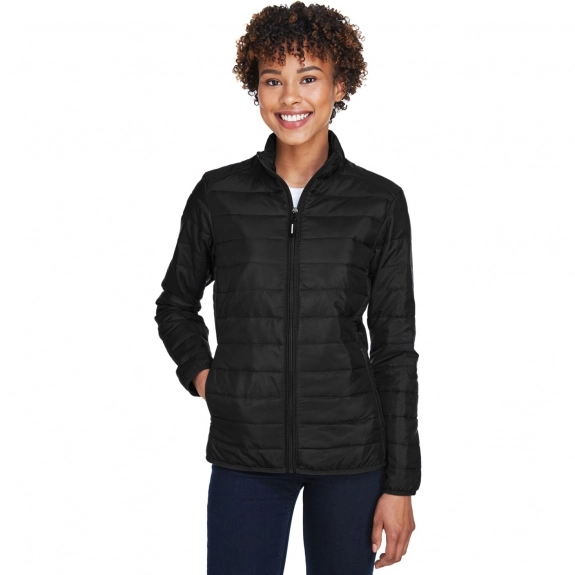 Core365 Prevail Packable Custom Puffer Jacket - Women's - Front