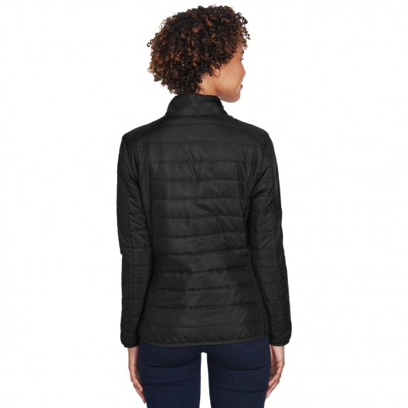 Core365 Prevail Packable Custom Puffer Jacket - Women's - Back