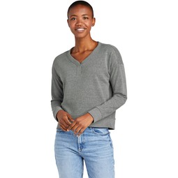 Front District&#174; Perfect Tri&#174; Branded Fleece V-Neck Sweatshirt - W