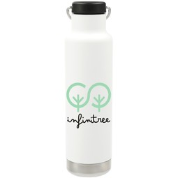 White - Klean Kanteen Eco Classic Insulated Custom Water Bottle - 20 oz.
