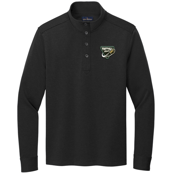 Black heather Brooks Brothers&#174; Mid-Layer Stretch Custom 1/2-Button - M