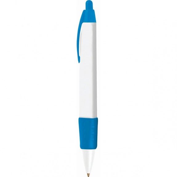 Blue BIC Tri-Stic WideBody Custom Pens w/ Color Rubber Grip