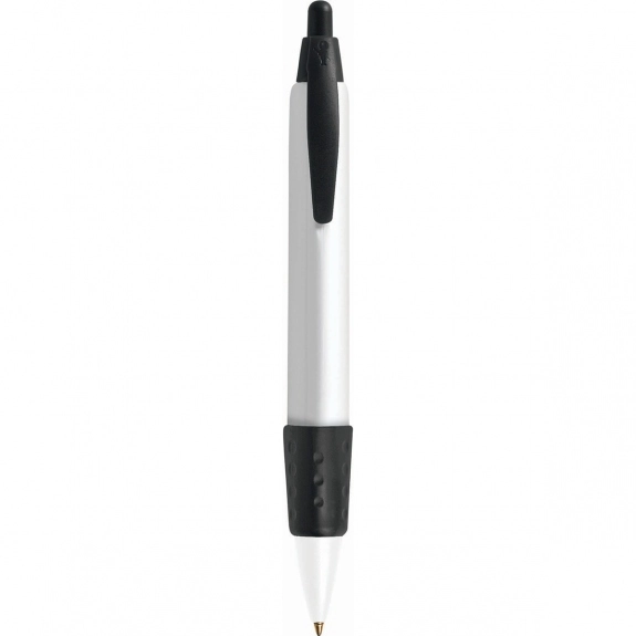 Black BIC Tri-Stic WideBody Custom Pens w/ Color Rubber Grip