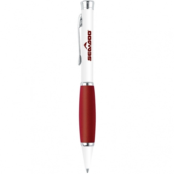Red Pearl Snuggle Custom Imprinted Pen