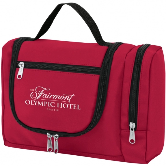 Red Hanging Utility and Toiletry Promotional Travel Case