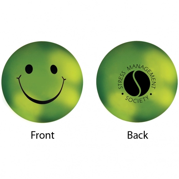 Green to Yellow Promotional Smile Face Mood Color Changing Stressball