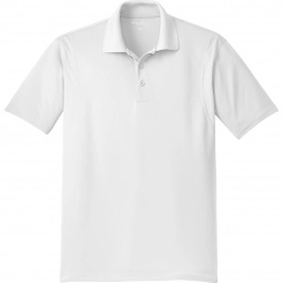 White Sport-Tek Micropique Sport-Wick Custom Polo Shirt - Men's