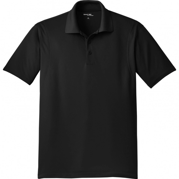 Black Sport-Tek Micropique Sport-Wick Custom Polo Shirt - Men's