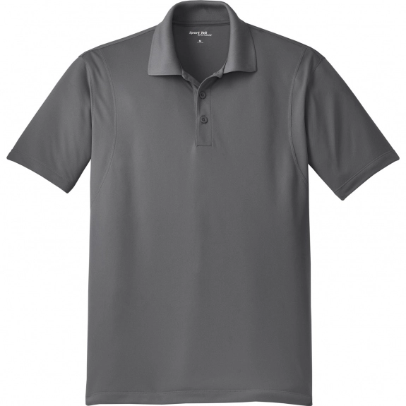 Iron Grey Sport-Tek Micropique Sport-Wick Custom Polo Shirt - Men's