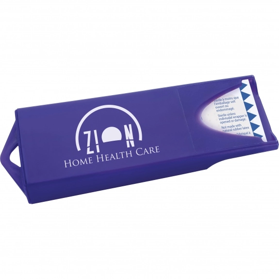 Translucent Purple Full Color Translucent Custom Imprinted Bandage Dispense