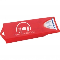 Translucent Red Full Color Translucent Custom Imprinted Bandage Dispenser