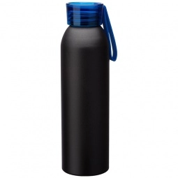 Black/Navy - Aluminum Custom Water Bottle - 22 oz.