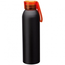 Black/Orange - Aluminum Custom Water Bottle - 22 oz.
