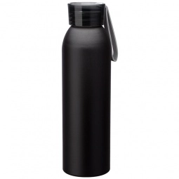 Black/Black - Aluminum Custom Water Bottle - 22 oz.