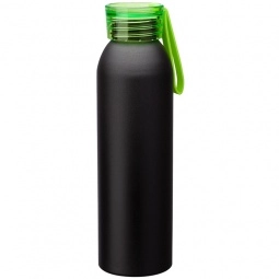 Black/Green - Aluminum Custom Water Bottle - 22 oz.
