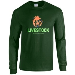 Forest Green Gildan&#174; Long Sleeve Promotional T-Shirt - Colors