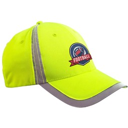 Bright Yellow Big Accessories Reflective Accent Promotional Safety Cap