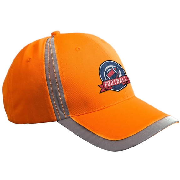 Bright Orange Big Accessories Reflective Accent Promotional Safety Cap