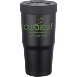 Black Versa Cup Custom Beverage Holder Tumbler Combo - 30 oz.