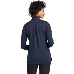 Back Brooks Brothers&#174; Mid-Layer Stretch Logo 1/2-Button - Women's